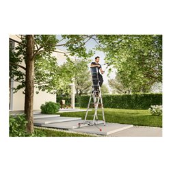 Hailo S100 ProfiLOT, Aluminium Kombileiter 3-teilig, 3x12 Sprossen