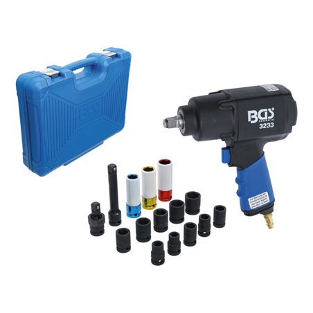 BGS Druckluft-Schlagschrauber-Satz 12,5 mm 1355 Nm 16-tlg.