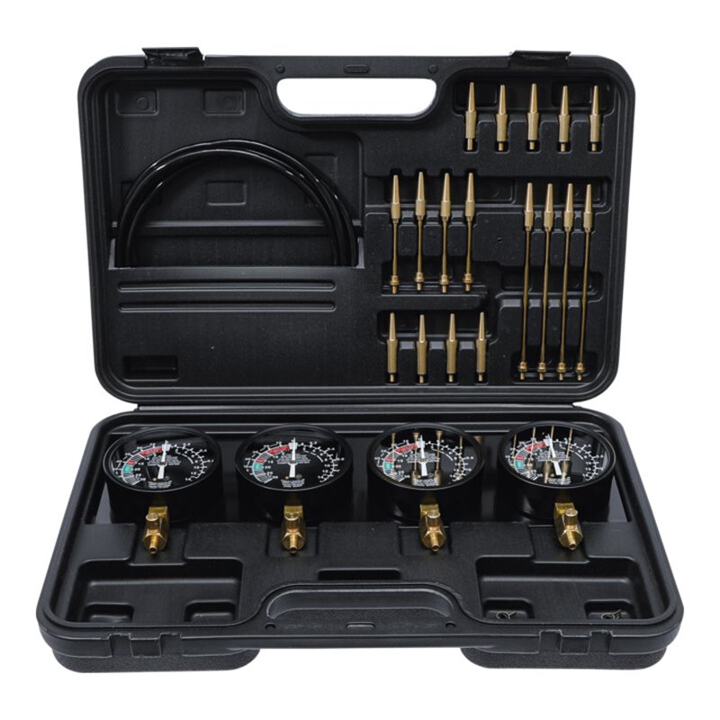 BGS Do it yourself Synchron-Vergaser-Testgerät mit 4 Synchronuhren 26-tlg.