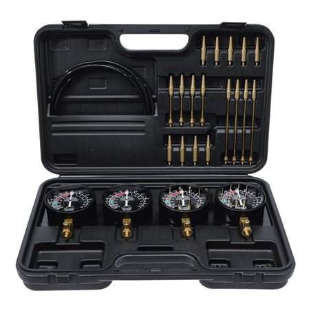 BGS Do it yourself Synchron-Vergaser-Testgerät mit 4 Synchronuhren 26-tlg.