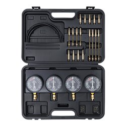 BGS Do it yourself Synchron-Vergaser-Testgerät mit 4 Synchronuhren 26-tlg.