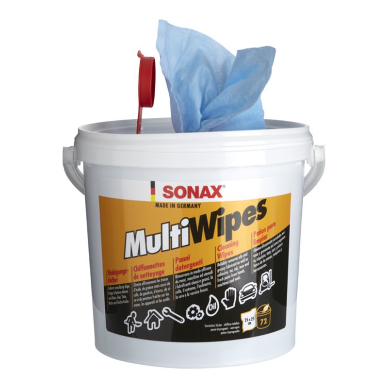 SONAX MultiWipes für Maschinen/Werkzeuge und glatte Oberflächen