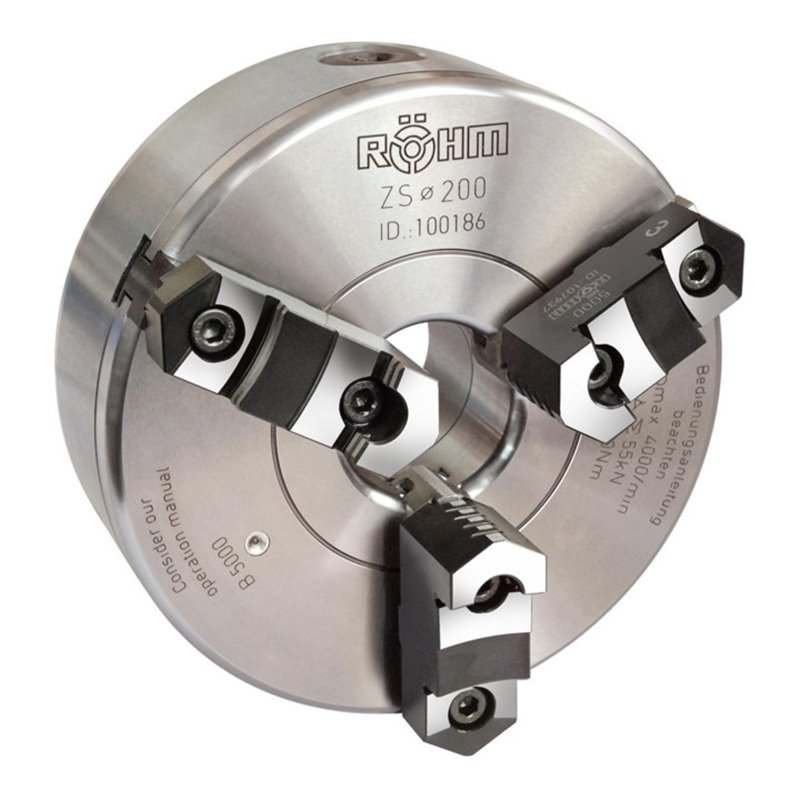 Röhm Dreibacken-Drehfutter Stahl Kurzkegelaufnahme 200/5 Mm