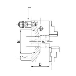 Röhm Dreibacken-Drehfutter Stahl Kurzkegelaufnahme 200/5 Mm