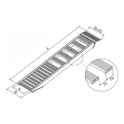 Altec Sprossenschiene AVS 110 ohne Rand