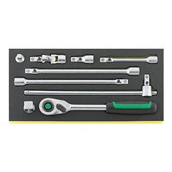 Stahlwille Wkz.Sortiment Nr.TCS 1/2 ZOLL-512/9 QR 1/3-Teilung 9tlg.