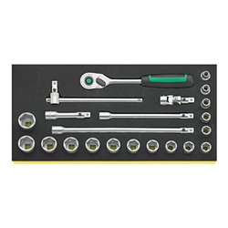 Stahlwille Wkz.Sortiment Nr.TCS 456/16/6 QR 1/3-Teilung 21tlg.