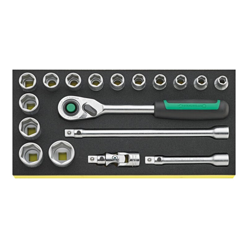Stahlwille Wkz.Sortiment Nr.TCS 1/2 ZOLL 52/14/4 QR 1/3-Teilung 18tlg.
