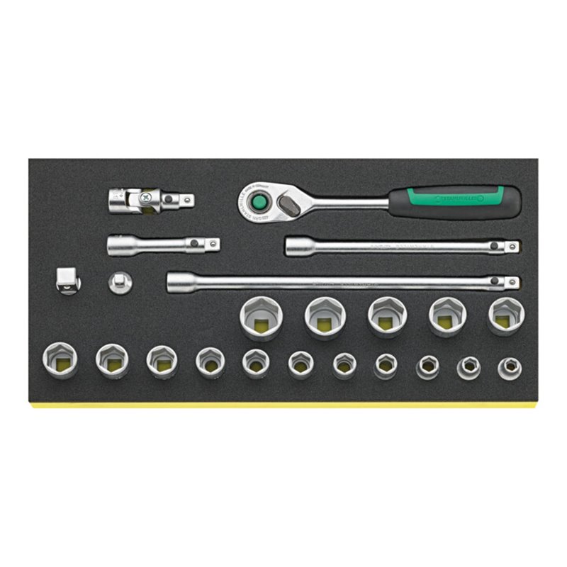 Stahlwille Wkz.Sortiment Nr.TCS 3/8 ZOLL 456/16/7 QR 1/3-Teilung 23tlg.