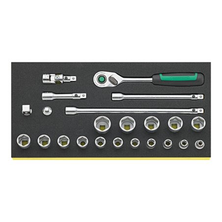 Stahlwille Wkz.Sortiment Nr.TCS 3/8 ZOLL 456/16/7 QR 1/3-Teilung 23tlg.