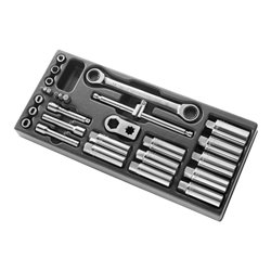 Facom Kunststoffmodul XL - Spezial-Steckschlüssel für MacPherson-Stoßdämpferkopf 28-tlg.