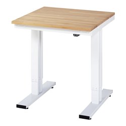 RAU Werktisch adlatus 300 elektrisch höhenverstellbar Buche-Massiv-Platte