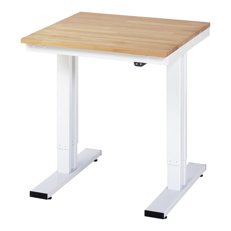 RAU Werktisch adlatus 300 elektrisch höhenverstellbar Buche-Massiv-Platte