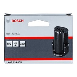 Bosch Akkupack 12 Volt Lithium-Ionen PBA 12 Volt 2,0 Ah
