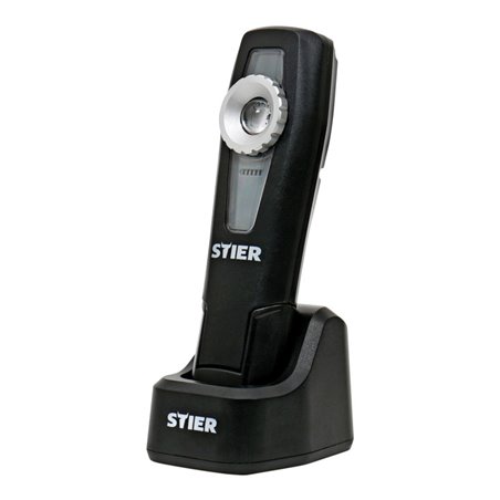 STIER Wireless Akku-LED-Werkstattleuchte, 350 Lumen, mit Ladestation
