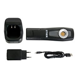 STIER Wireless Akku-LED-Werkstattleuchte, 350 Lumen, mit Ladestation