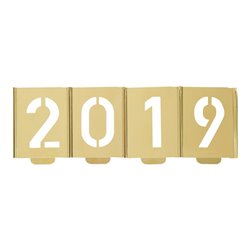 Signierschablonensatz 327 Zahlen 0-9 Schrift-H.200mm Spezialblech KUKKO