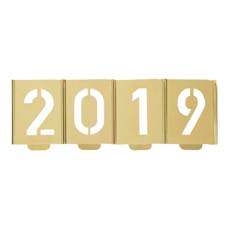 Signierschablonensatz 327 Zahlen 0-9 Schrift-H.200mm Spezialblech KUKKO