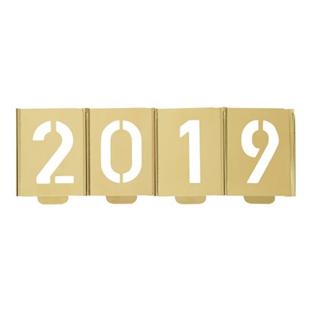 Signierschablonensatz 327 Zahlen 0-9 Schrift-H.200mm Spezialblech KUKKO