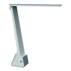 Akku-LED-Leuchte Ku.weiß/grau H.272mm zusammenklappbar,m.Dimmer m.LED