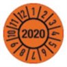 Einjahresprüfplakette D.30mm Jahr 2020 m.Monaten Folie Btl.a 100 St.