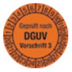 Mehrjahresprüfplakette D.30mm Geprüft n.DGUV3 20-29 Folie Btl.a 100 St.