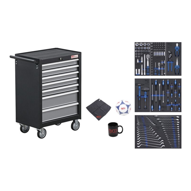 BGS Werkstattwagen 7 Schubladen mit 129 Werkzeugen