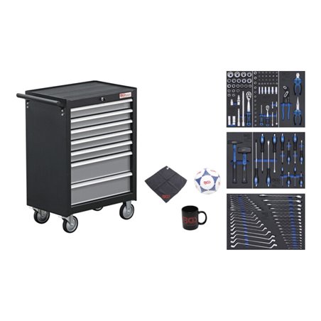 BGS Werkstattwagen 7 Schubladen mit 129 Werkzeugen