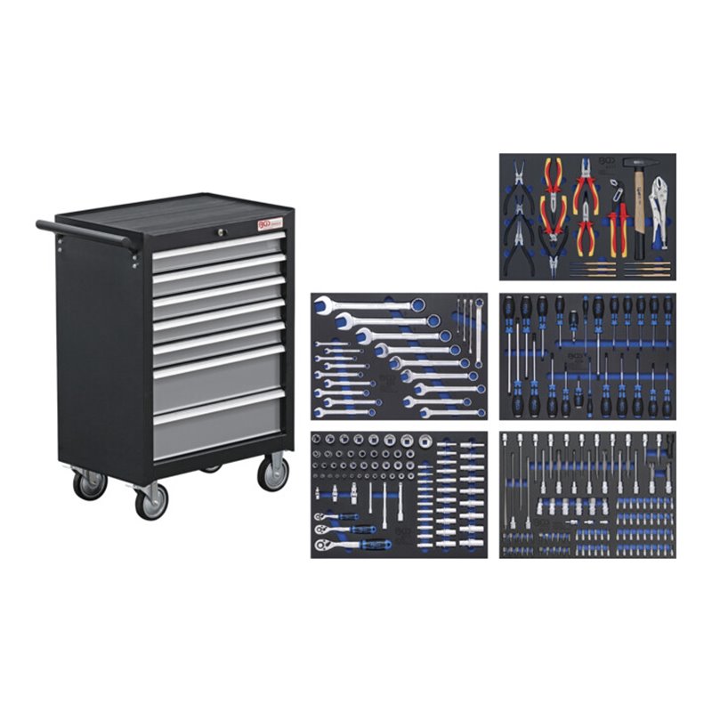 BGS Werkstattwagen 7 Schubladen mit 243 Werkzeugen