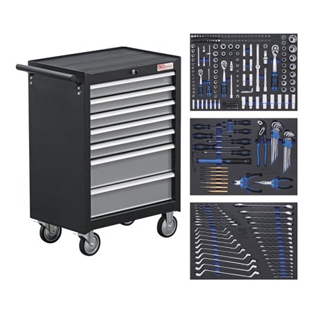 BGS Werkstattwagen 7 Schubladen mit 263 Werkzeugen