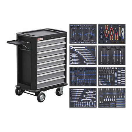 BGS Werkstattwagen 8 Schubladen mit 296 Werkzeugen