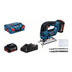 Bosch Akku-Stichsäge GST 18 V-LI B mit 2 x 4,0 Ah Li-Ion Akku L-BOXX