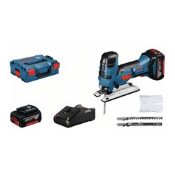 Bosch Akku-Stichsäge GST 18 V-LI S mit 2 x 4,0 Ah Li-Ion Akku L-BOXX
