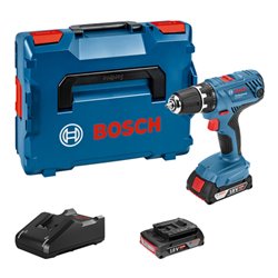 Bosch Akku-Bohrschrauber GSR 18V-21 mit 2 x 2,0 Ah Li-Ion Akku L-BOXX