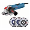 Bosch Winkelschleifer GWX 13-125 S 3 X-LOCK-Fächerschleifscheiben in Handwerkerkoffer