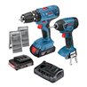 Bosch Akku-Schlagbohrschrauber GSB 18V-21 mit 2 x 2,0 Ah Li-Ion Akku L-BOXX