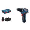 Bosch Akku-Bohrschrauber GSR 12V-35 mit 2 x 3,0 Ah Li-Ion Akku L-BOXX