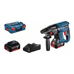 Bosch Akku-Bohrhammer mit SDS plus GBH 18V-20 mit 2 x 4,0 Ah Li-Ion Akku L-BOXX
