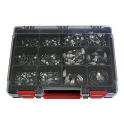 Riegler Kunststoff-Sortimentsbox Schlauchschellen, reduzierte Bestückung