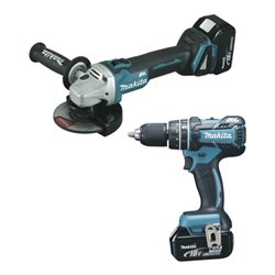 Makita DLX2126TJ1 Akku-Spezialset DGA504Z & DHP480Z