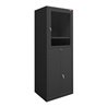 STIER Computerschrank mit Schublade und Türen 1750x650x350mm schwarz