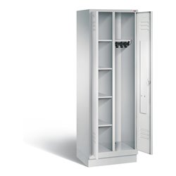 STIER Wäsche-Spind mit 2 Abteilen 1800x610x500mm auf Sockel