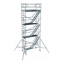 ZARGES Multitower 2DT - LM-Fahrgerüst Aufstieg Arbeitshöhe 8.40 m 6.4 m + Plattform 1.20 m x 2.50 m