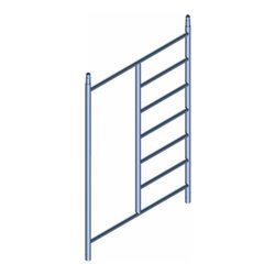 ZARGES Aufsteckrahmen für 1.35 m Breite 7 Sprossen (einseitig)