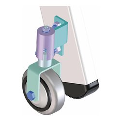 ZARGES Federlenk- und Federbockrollen, ø 80 mm (1 Satz  2 x 2 Stück)