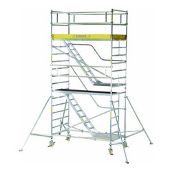 ZARGES Multitower 2DT - LM-Fahrgerüst Aufstieg Arbeitshöhe 4.45 m 2.5 m + Plattform 1.20 m x 2.50 m