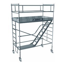 ZARGES Multitower 2DT - LM-Fahrgerüst Aufstieg Arbeitshöhe 4.45 m 2.5 m + Plattform 1.20 m x 2.50 m