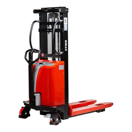 STIER Semi-Elektro-Stapler SEL-10 Tragkraft 1000kg Hubhöhe 3000mm