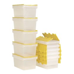 Bito Mehrwegbehälter mit Deckel MBD64321TOP L600xB400xH340 mm, transparent