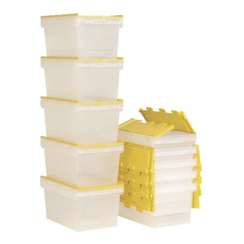 Bito Mehrwegbehälter mit Deckel MBD64321TOP L600xB400xH340 mm, transparent